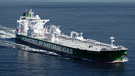 Sovcomflot's first LNG fueled Aframax, Gargarin Prospect