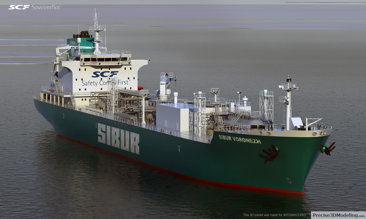SCF Sibur Voronezh 3D model render, gallery image 1 of 6